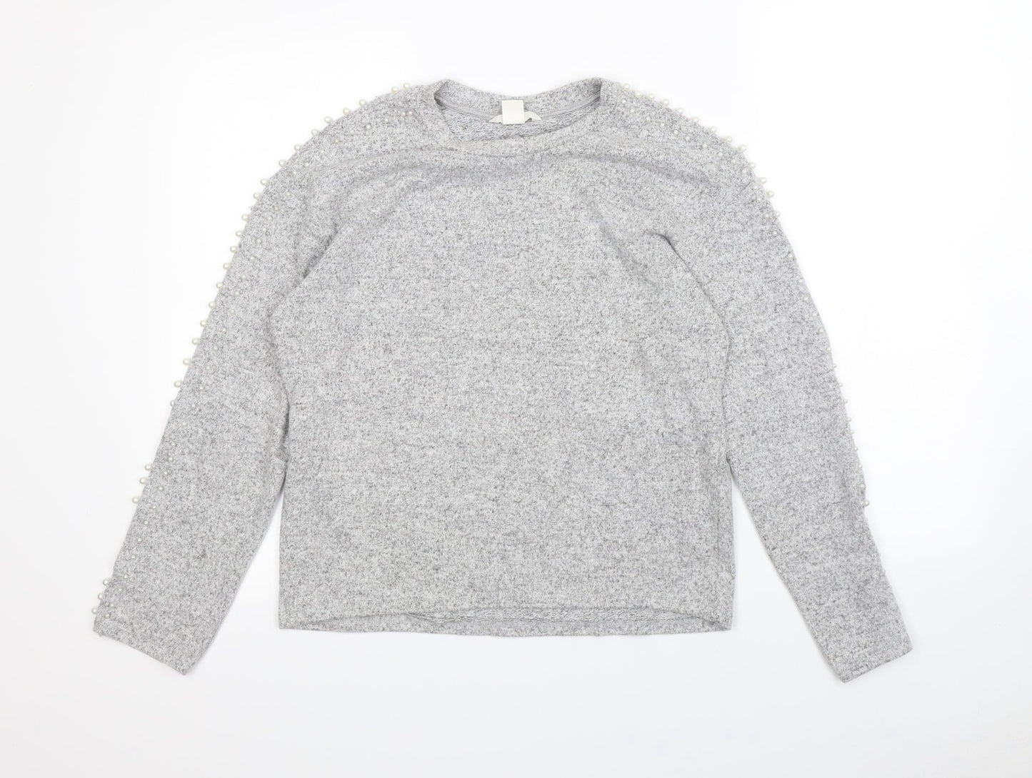 H&M Womens Grey   Pullover Jumper Size M