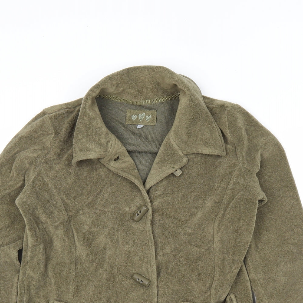 M&S Womens Green   Jacket Coatigan Size M