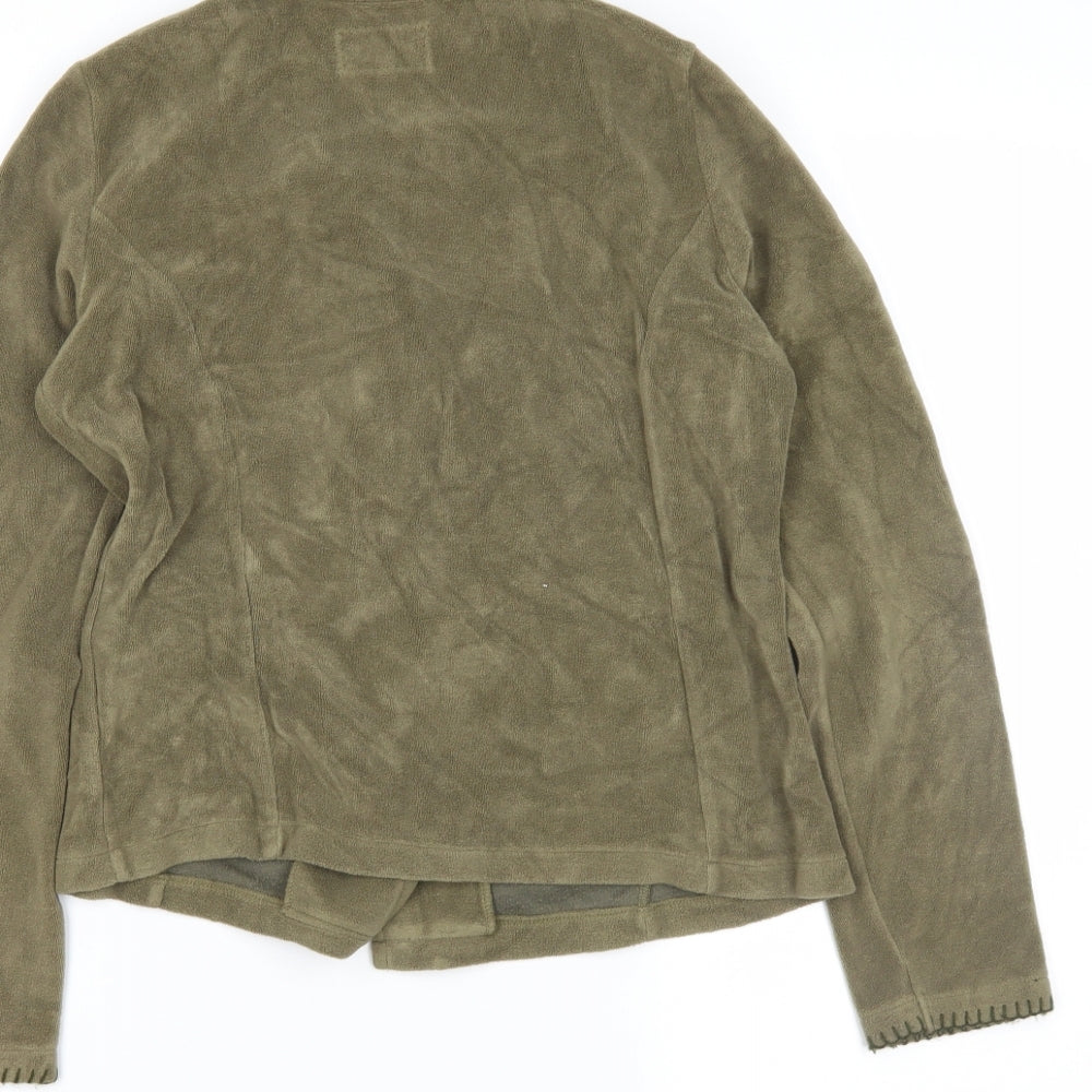 M&S Womens Green   Jacket Coatigan Size M