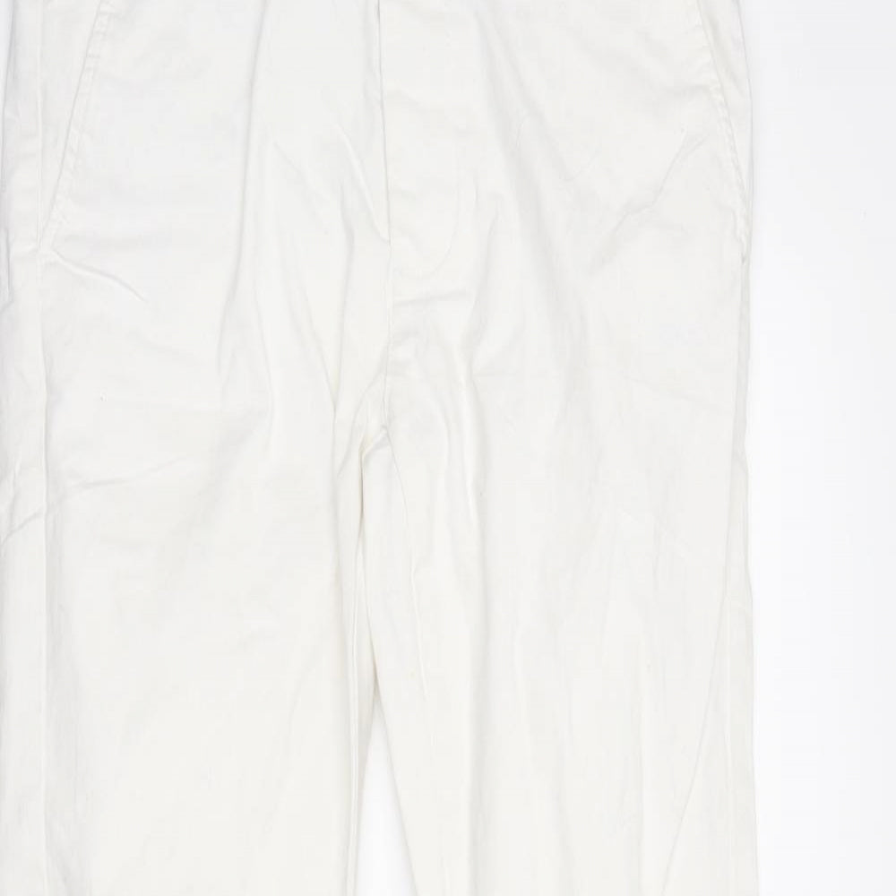 DenimCo Womens White  Denim Straight Jeans Size 30 in L29 in