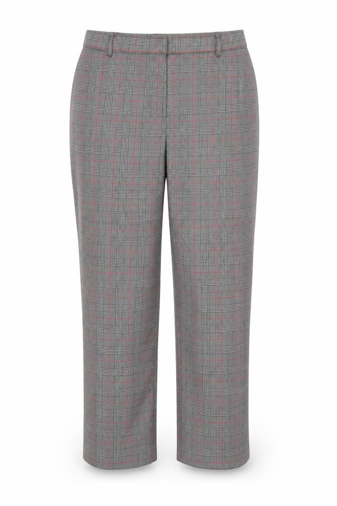 Marks & Spencer Womens Grey Plaid  Dress Pants Trousers Size 14 L25 in
