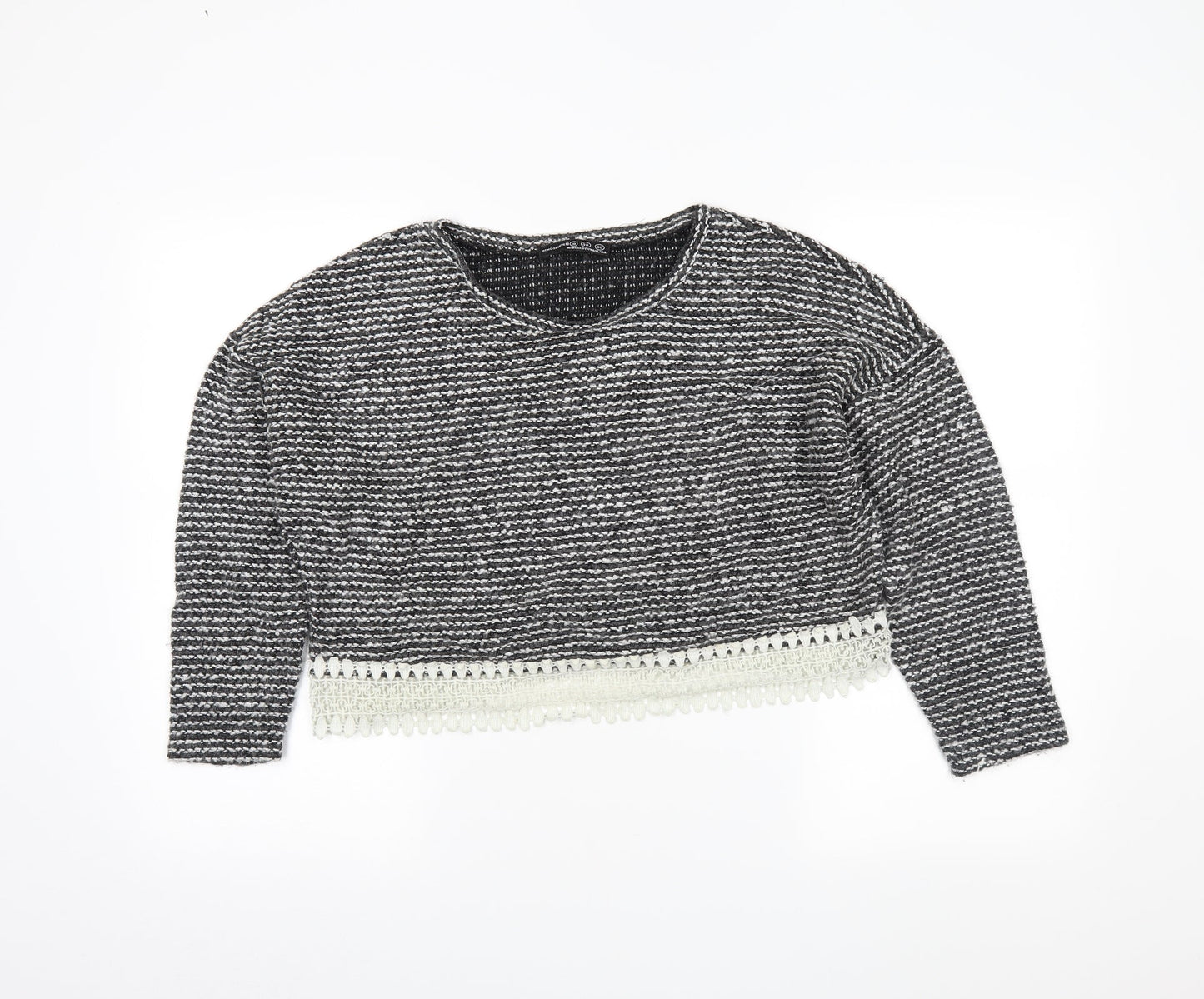 Atmosphere Womens Grey Striped  Pullover Jumper Size 10