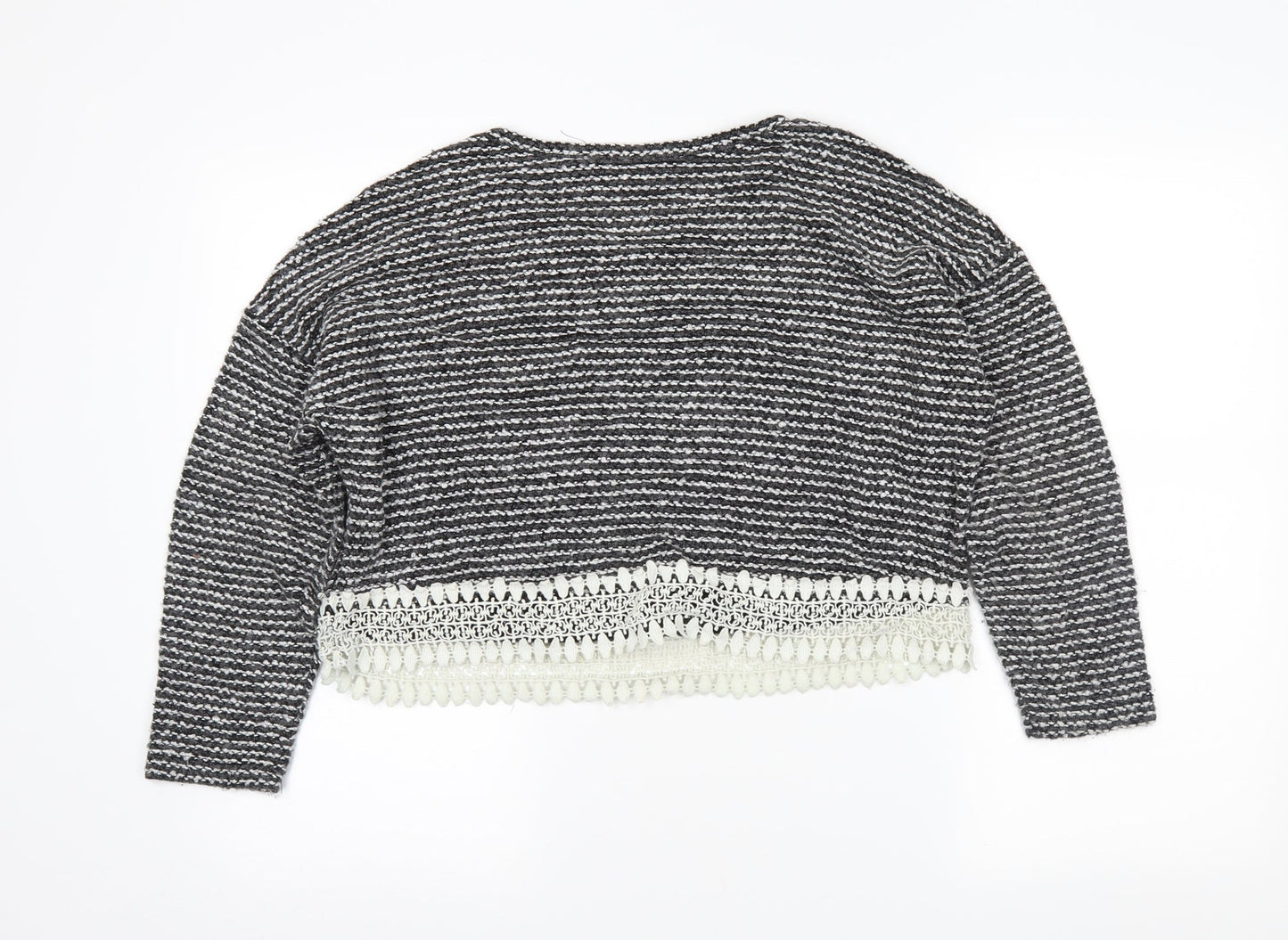 Atmosphere Womens Grey Striped  Pullover Jumper Size 10