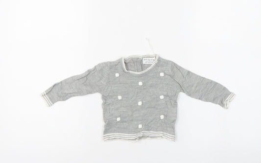 Rockabye-Baby Baby Grey   Pullover Jumper Size 3-6 Months