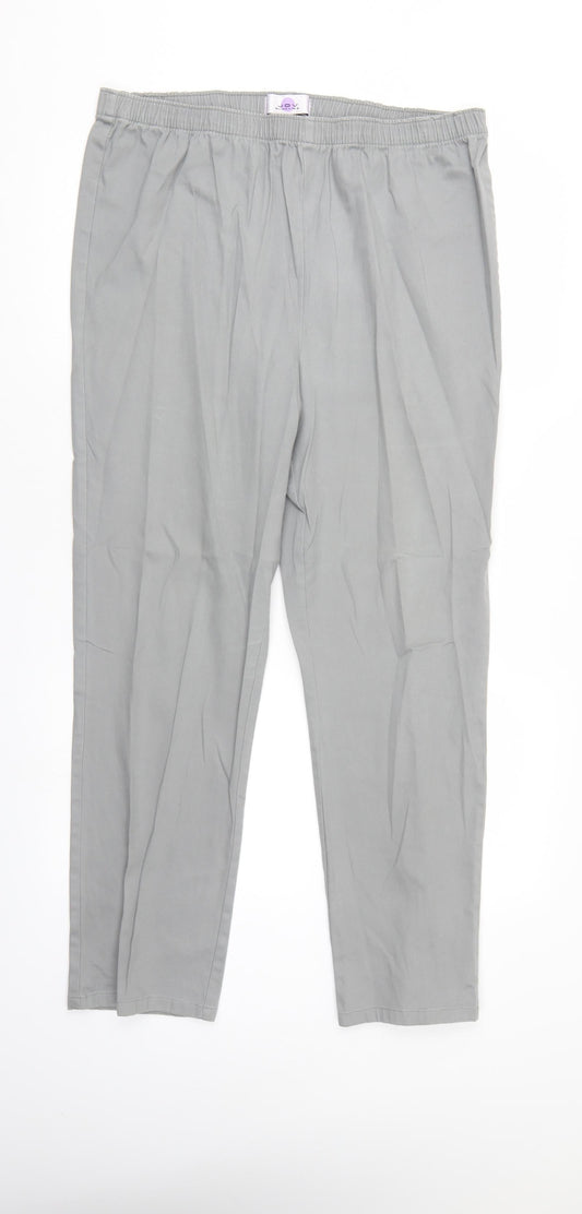 JOV Womens Grey   Trousers  Size 16 L27 in - Elastic Waist
