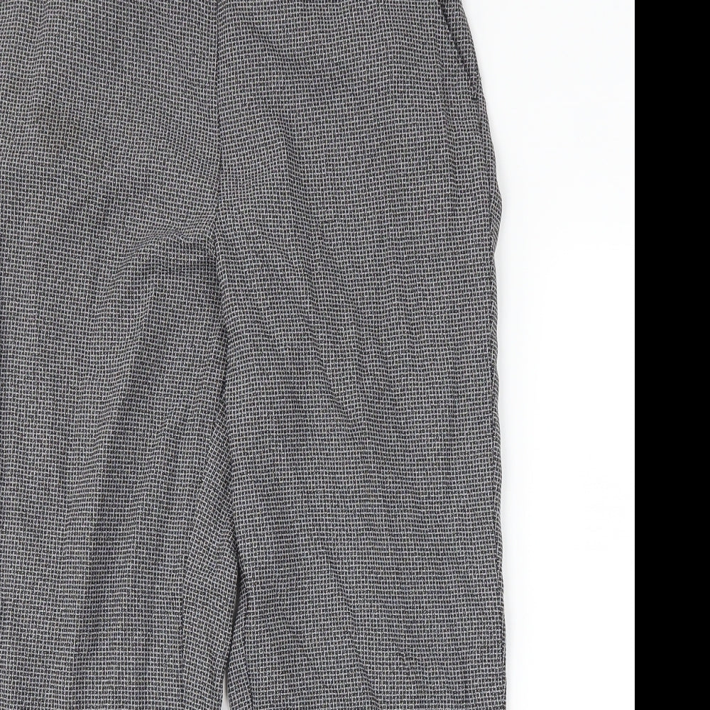 BHS Womens Blue Geometric  Trousers  Size 14 L25 in
