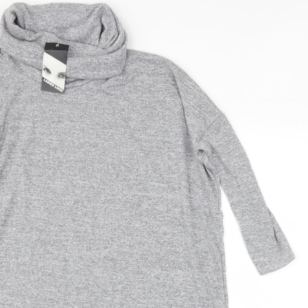 Ladies Look Womens Grey   Pullover Jumper Size S