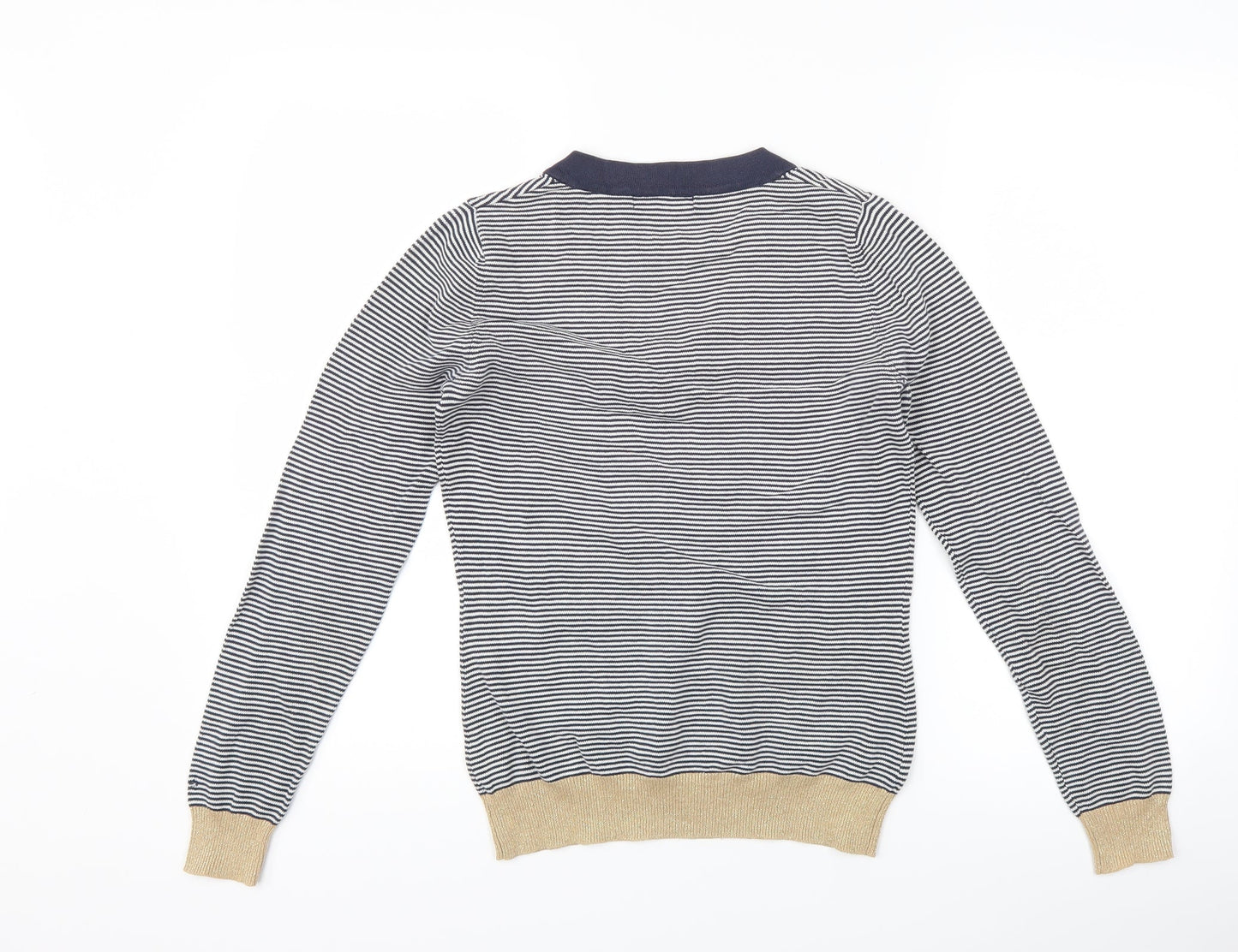 Trinny & Susannah Womens Blue Striped  Pullover Jumper Size 10