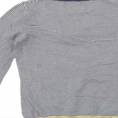 Trinny & Susannah Womens Blue Striped  Pullover Jumper Size 10