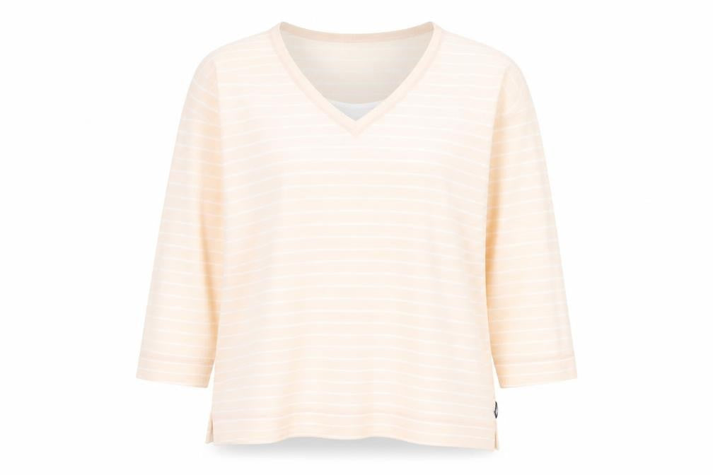 Crazy Horse Womens Pink Striped  Pullover Jumper Size M