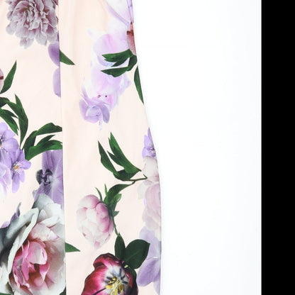 Preloved Select Womens Purple Floral  Mini  Size 12 - Label