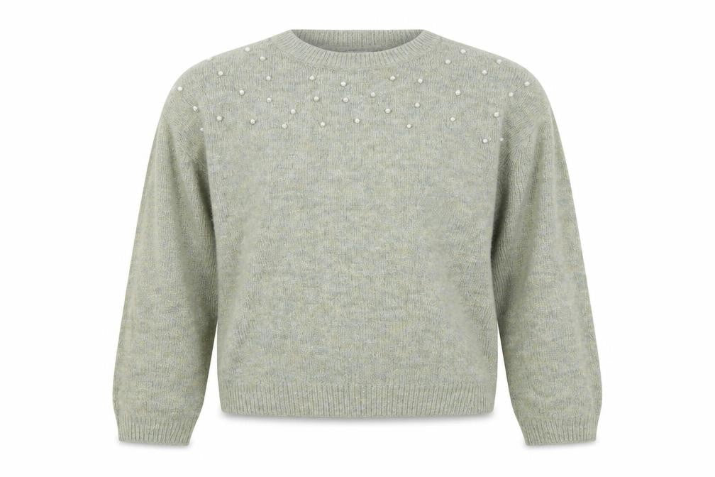 H&M Girls Green  Knit Pullover Jumper Size 11-12 Years