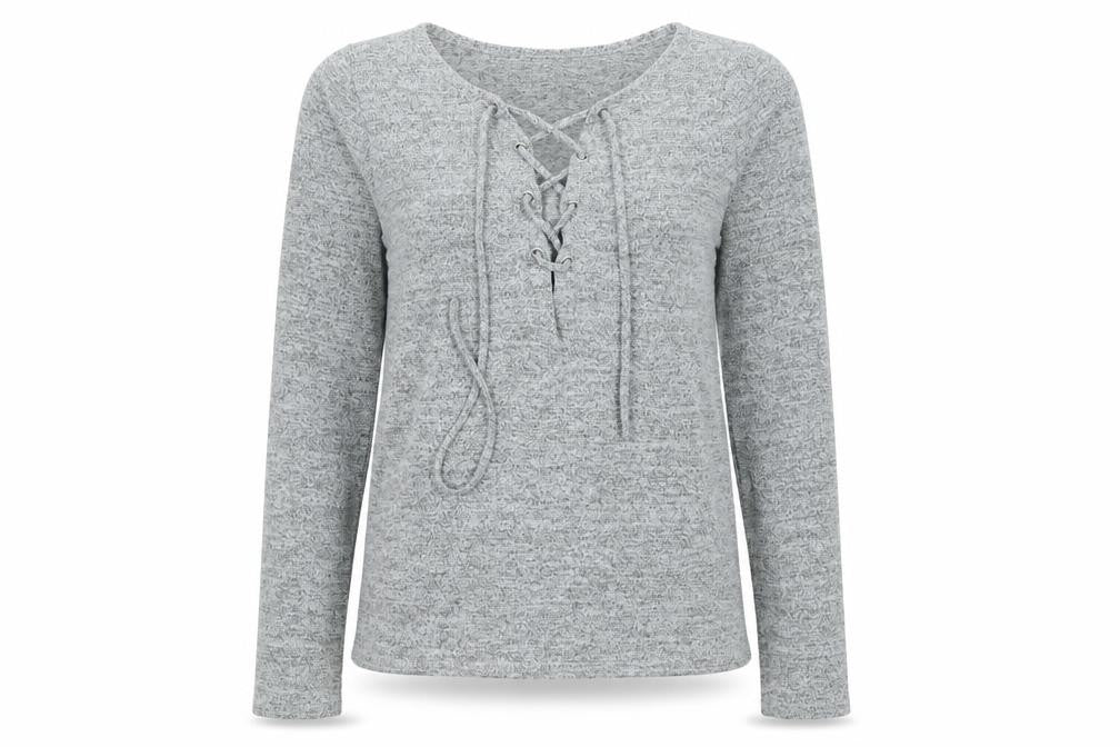 Lipsy Womens Grey  Knit Basic T-Shirt Size S