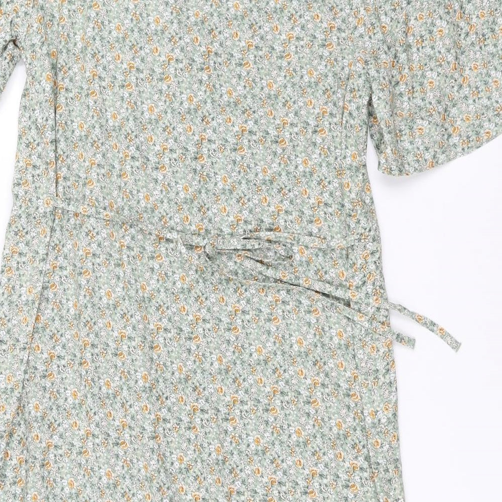 Primark Womens Green Floral  Shift  Size 8