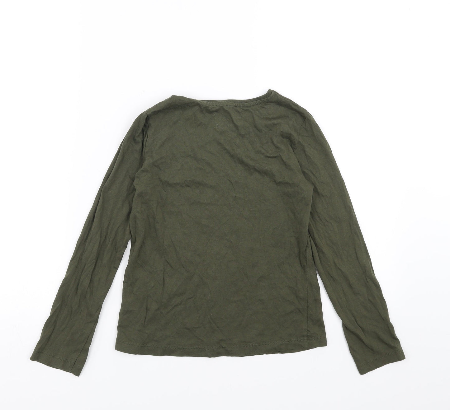 Primark Girls Green   Basic T-Shirt Size 9-10 Years  - brooklyn