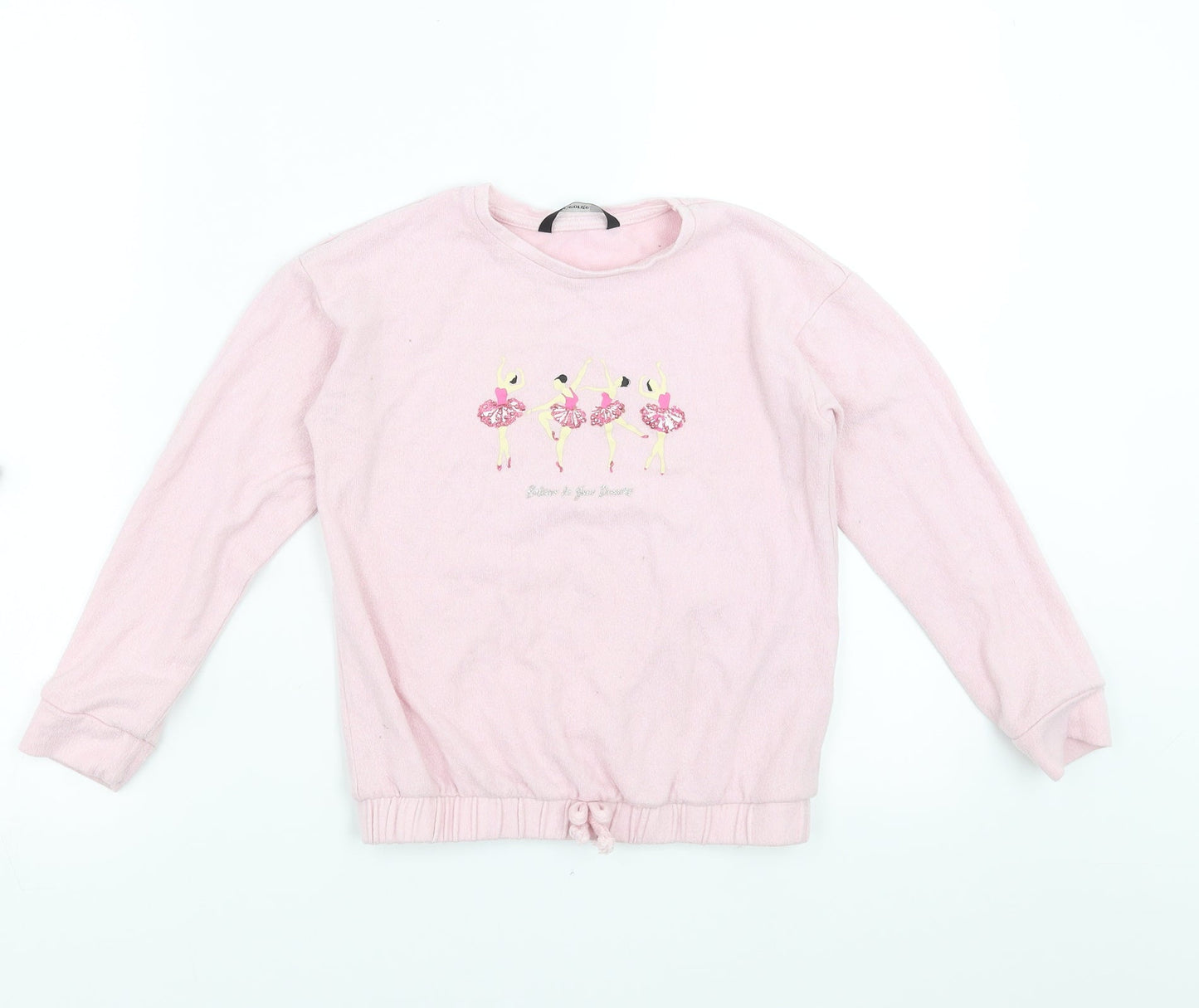George Girls Pink   Pullover Jumper Size 7-8 Years  - Ballerina