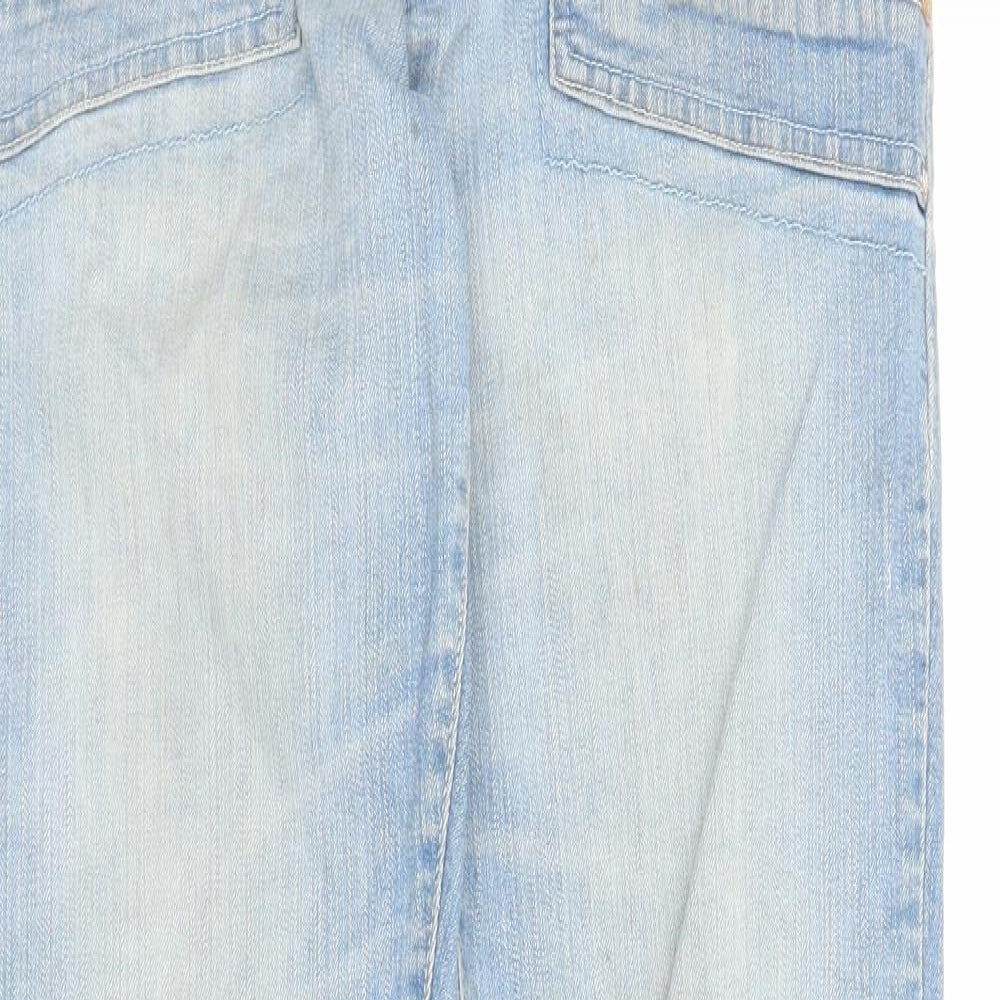Preworn Womens Blue  Denim Straight Jeans Size M L30 in