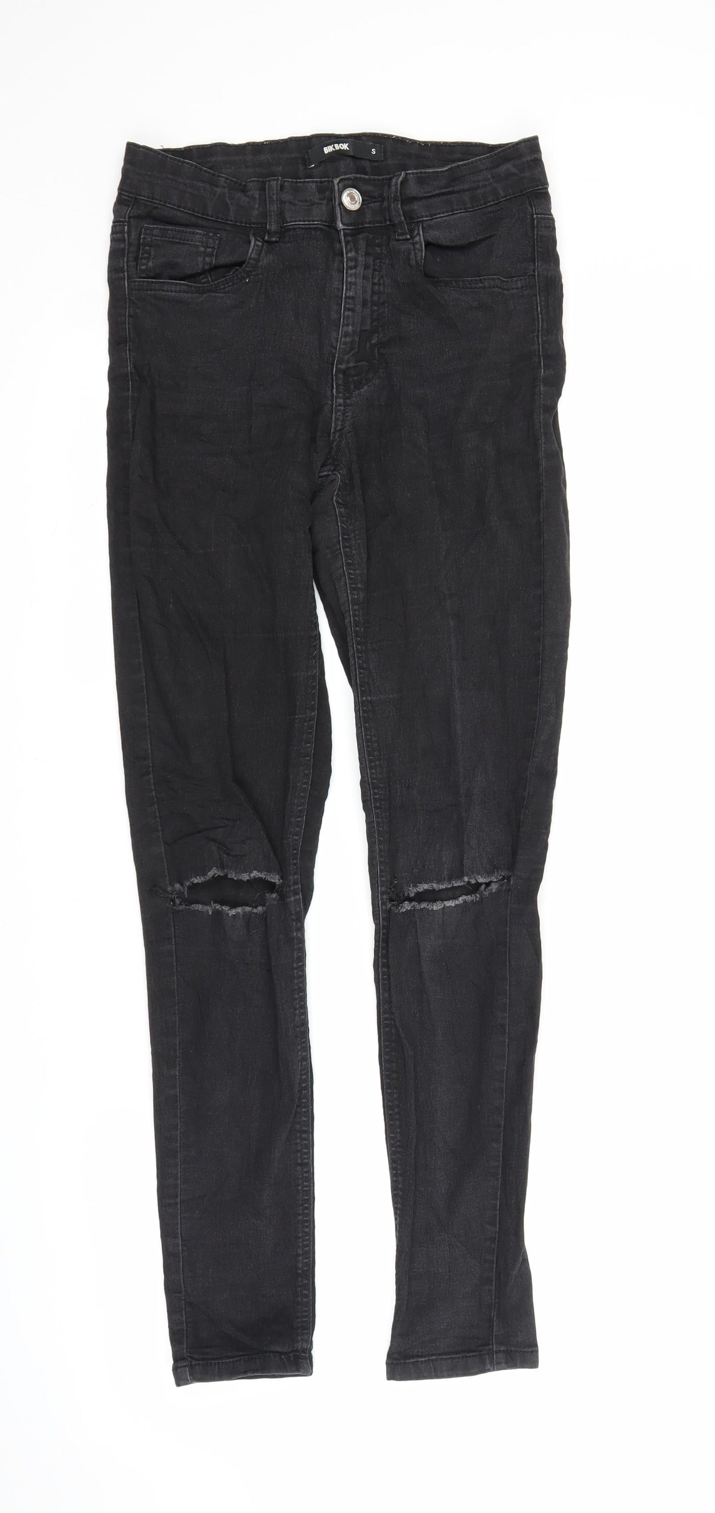 BikBok Womens Black  Denim Skinny Jeans Size S L27 in