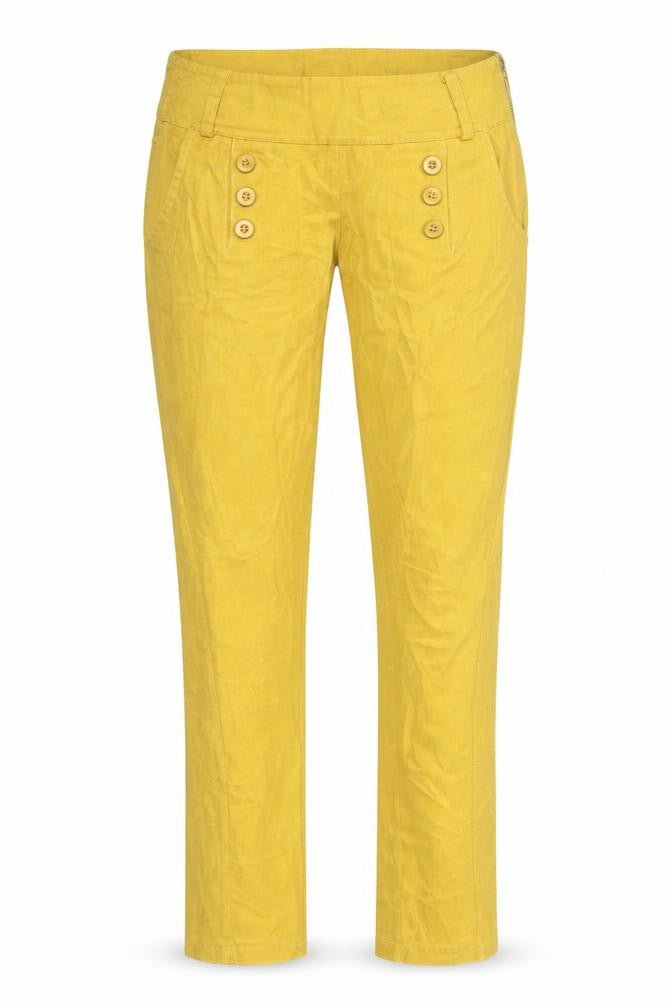 Preworn Womens Yellow   Chino Trousers Size S L30 in
