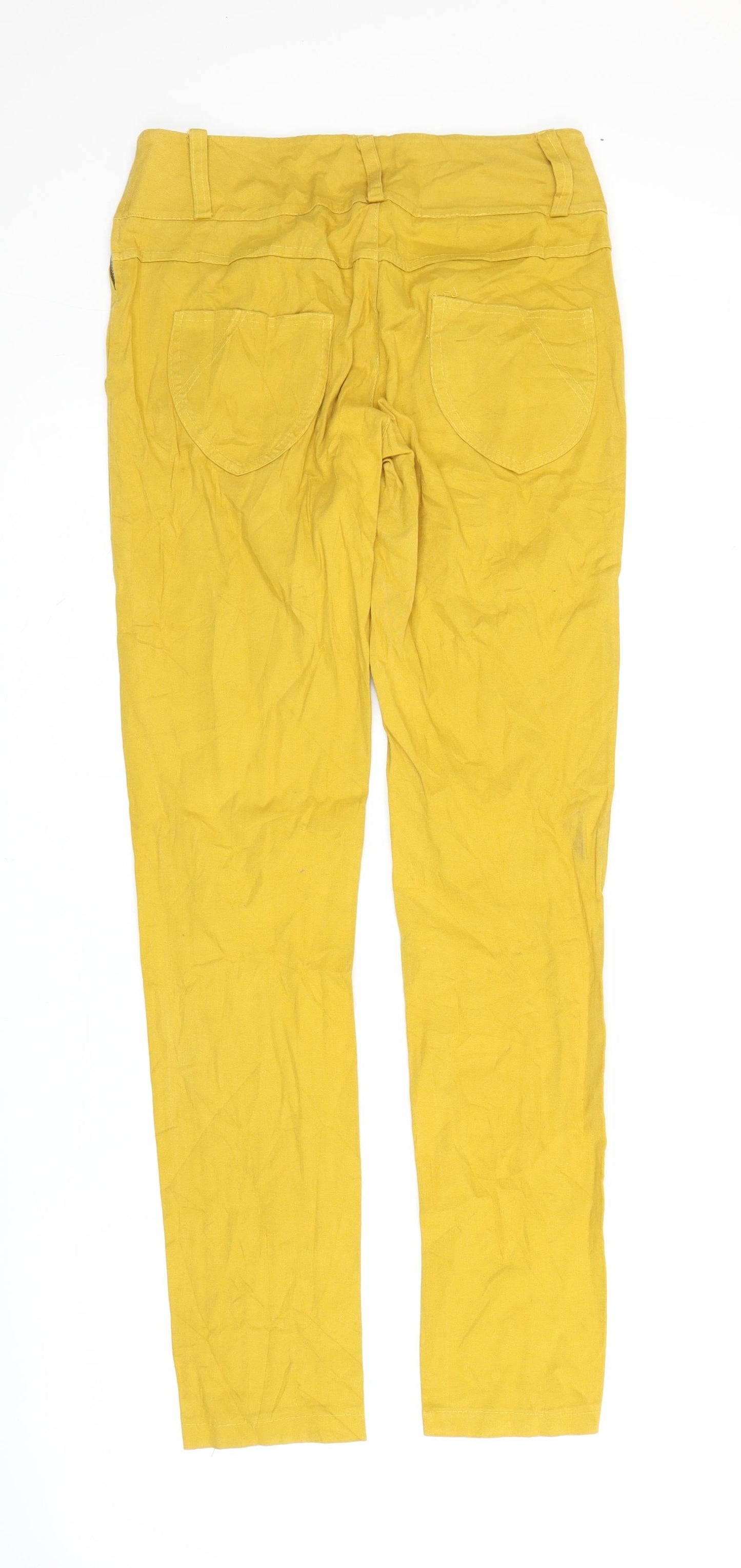 Preworn Womens Yellow   Chino Trousers Size S L30 in