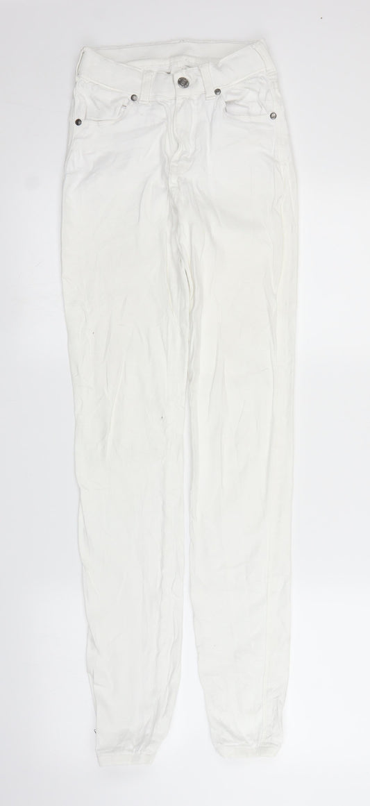 Dr Denim Womens White  Denim Skinny Jeans Size S L29 in