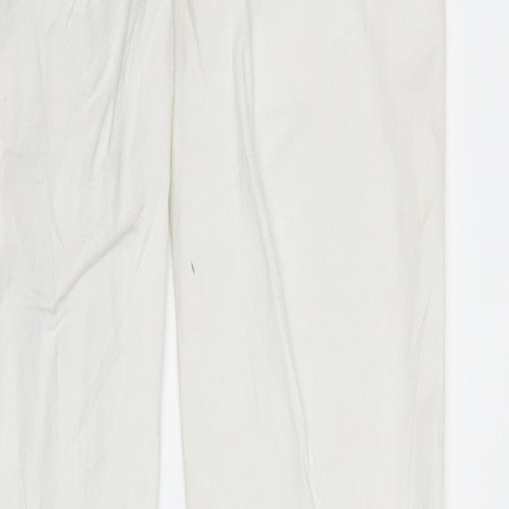 Now and Then Womens White  Denim Skinny Jeans Size M L31 in