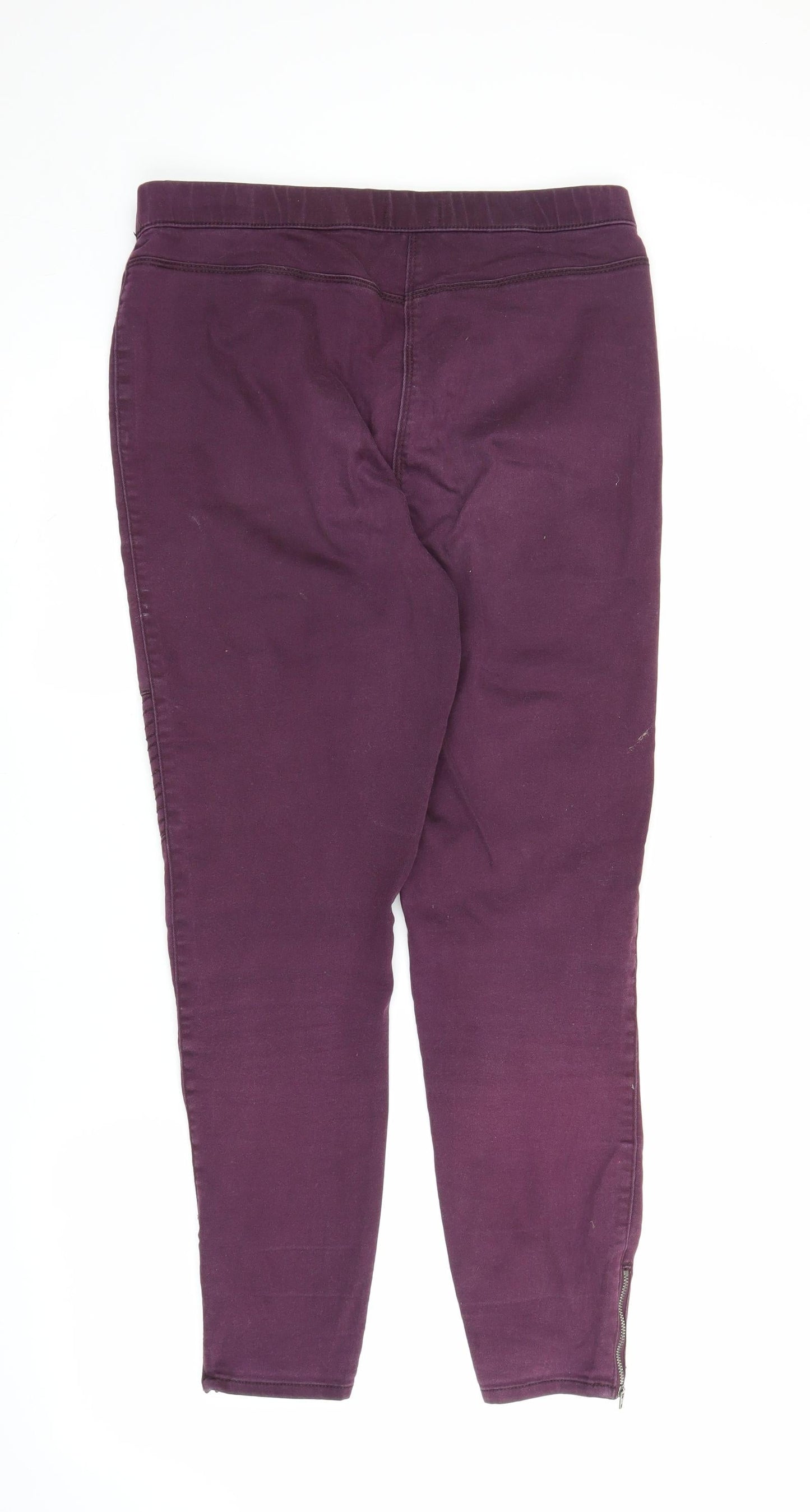 Papaya Womens Purple  Denim Jegging Jeans Size 12 L26 in