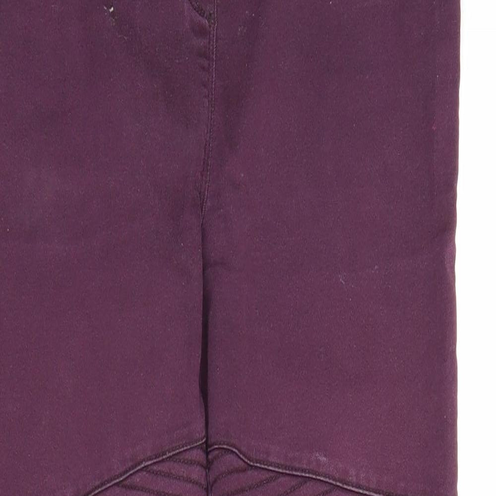 Papaya Womens Purple  Denim Jegging Jeans Size 12 L26 in