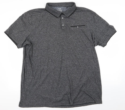 Asda George Mens Black    Polo Size 2XL