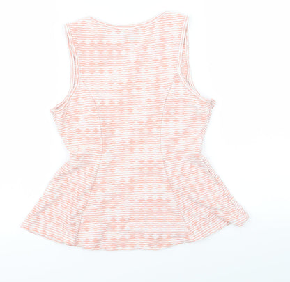Preloved Primark Womens Pink Geometric  Basic Tank Size 10 - Back