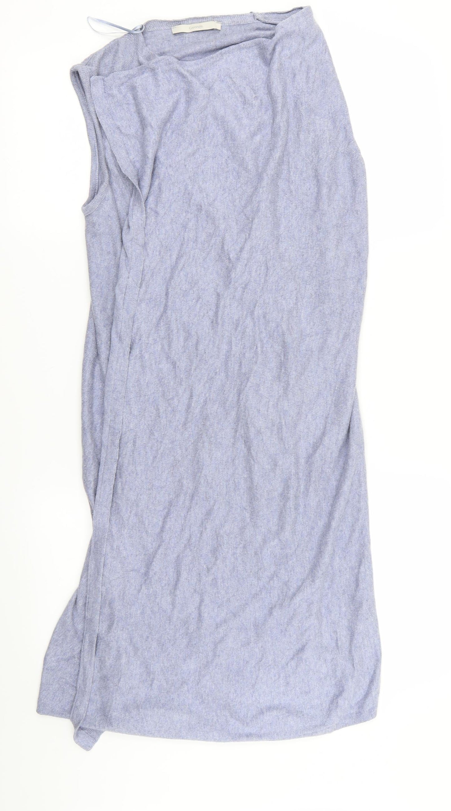 Asda George Womens Blue   Wrap Jumper Size 12