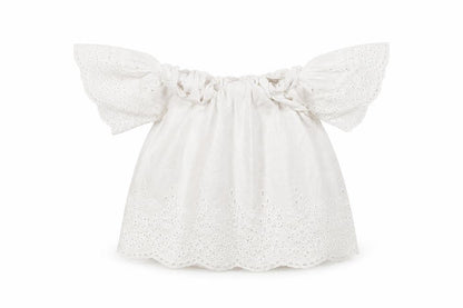 F&F Girls White Floral  Basic T-Shirt Size 6-7 Years