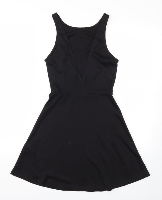 H&M Womens Black   Fit & Flare  Size 4