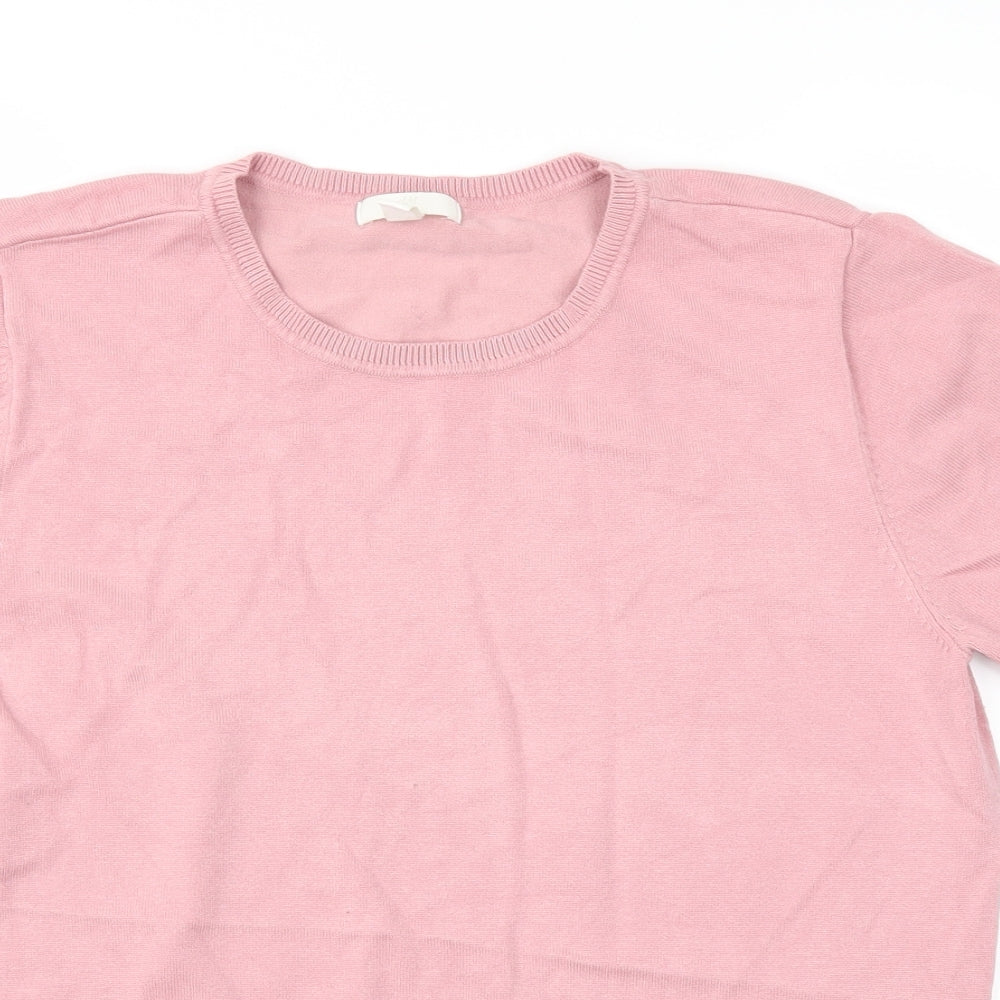 H&M Womens Pink   Basic T-Shirt Size M