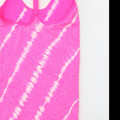 WorkOut Womens Pink   Basic Tank Size 8