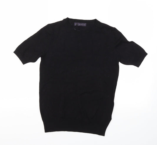 M&S Womens Black   Basic T-Shirt Size 6