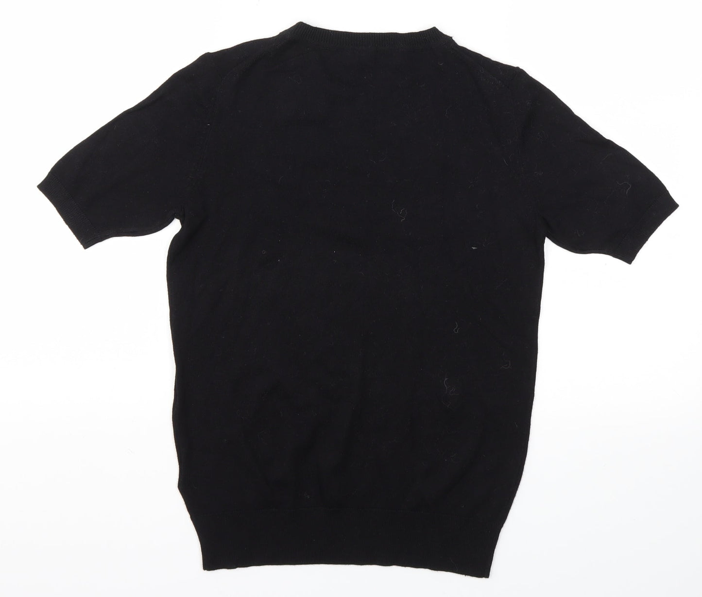 M&S Womens Black   Basic T-Shirt Size 6