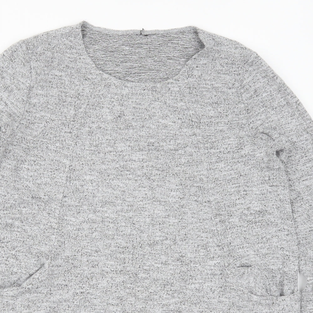 Preworn Womens Grey   Jumper Dress  Size 10