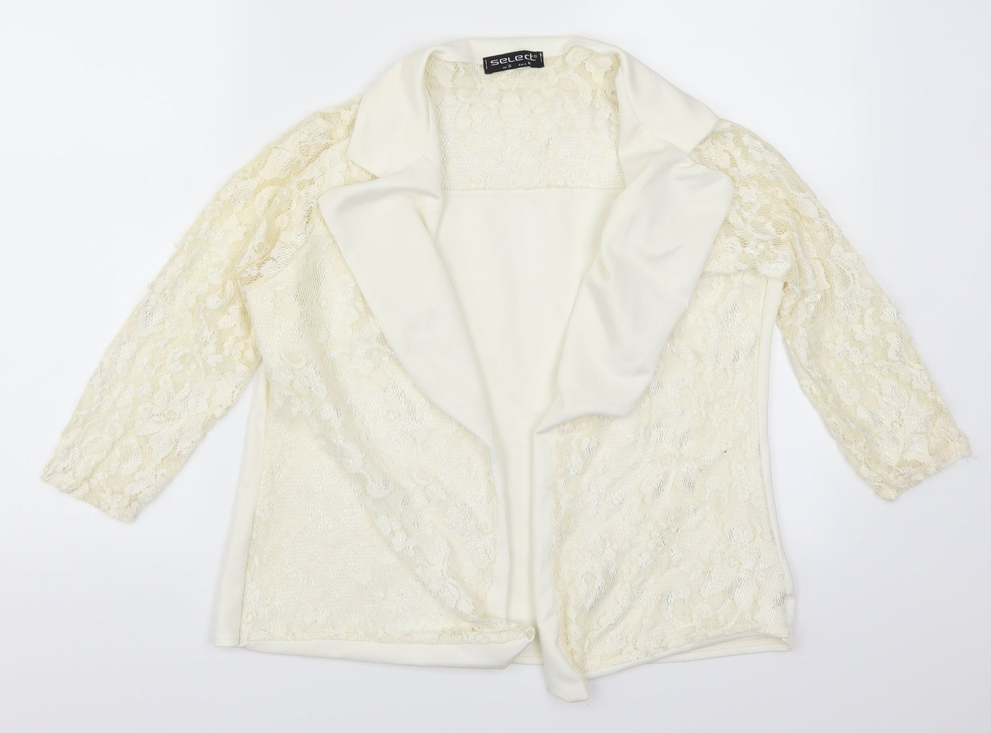 Select Womens Beige  Lace Jacket  Size 16