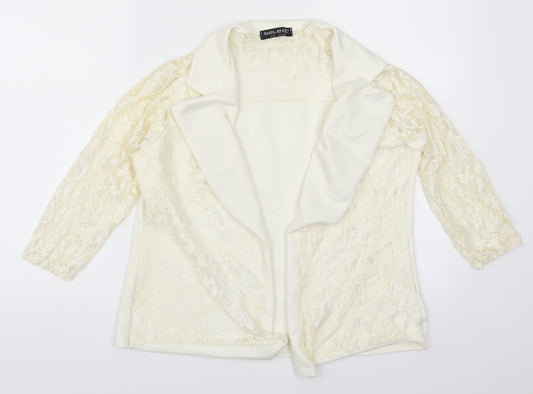 Select Womens Beige  Lace Jacket  Size 16