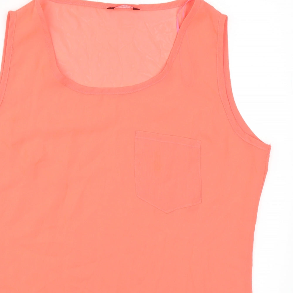 Select Womens Pink   Basic Tank Size 14