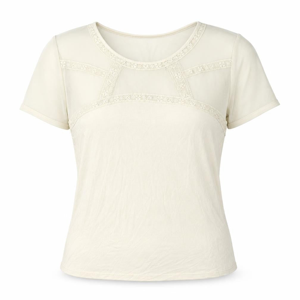 H&M Womens Beige   Basic T-Shirt Size S