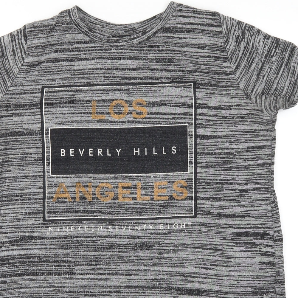 Atmosphere Womens Grey   Basic T-Shirt Size 12  - Los Angeles Beverly Hills