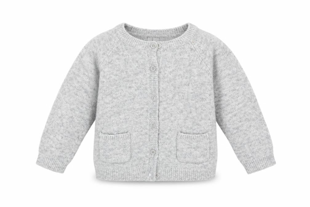 Marks & Spencer Girls Grey   Cardigan Jumper Size 5-6 Years