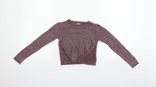 Next  Girls Purple   Pullover Jumper Size 6 Years