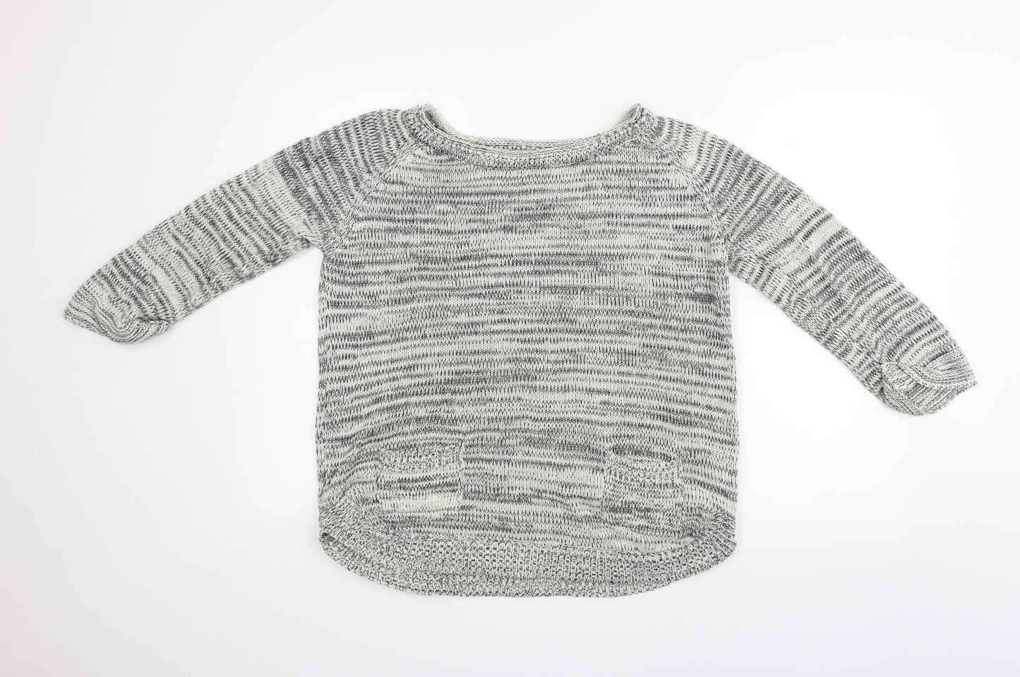 Wallis Womens Grey   Henley Jumper Size S