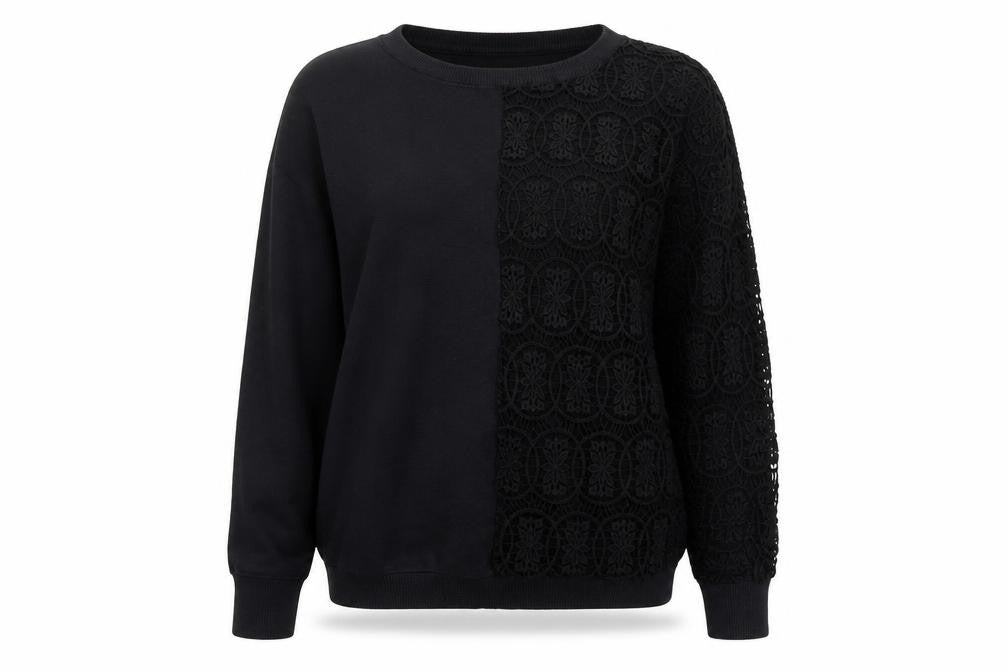 Miss Captain Womens Black   Pullover Jumper Size S