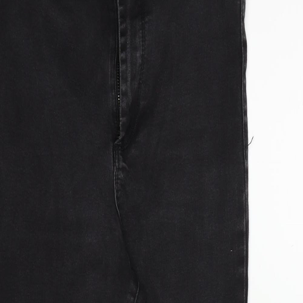 deniem & co Womens Black   Straight Jeans Size 12 L25 in