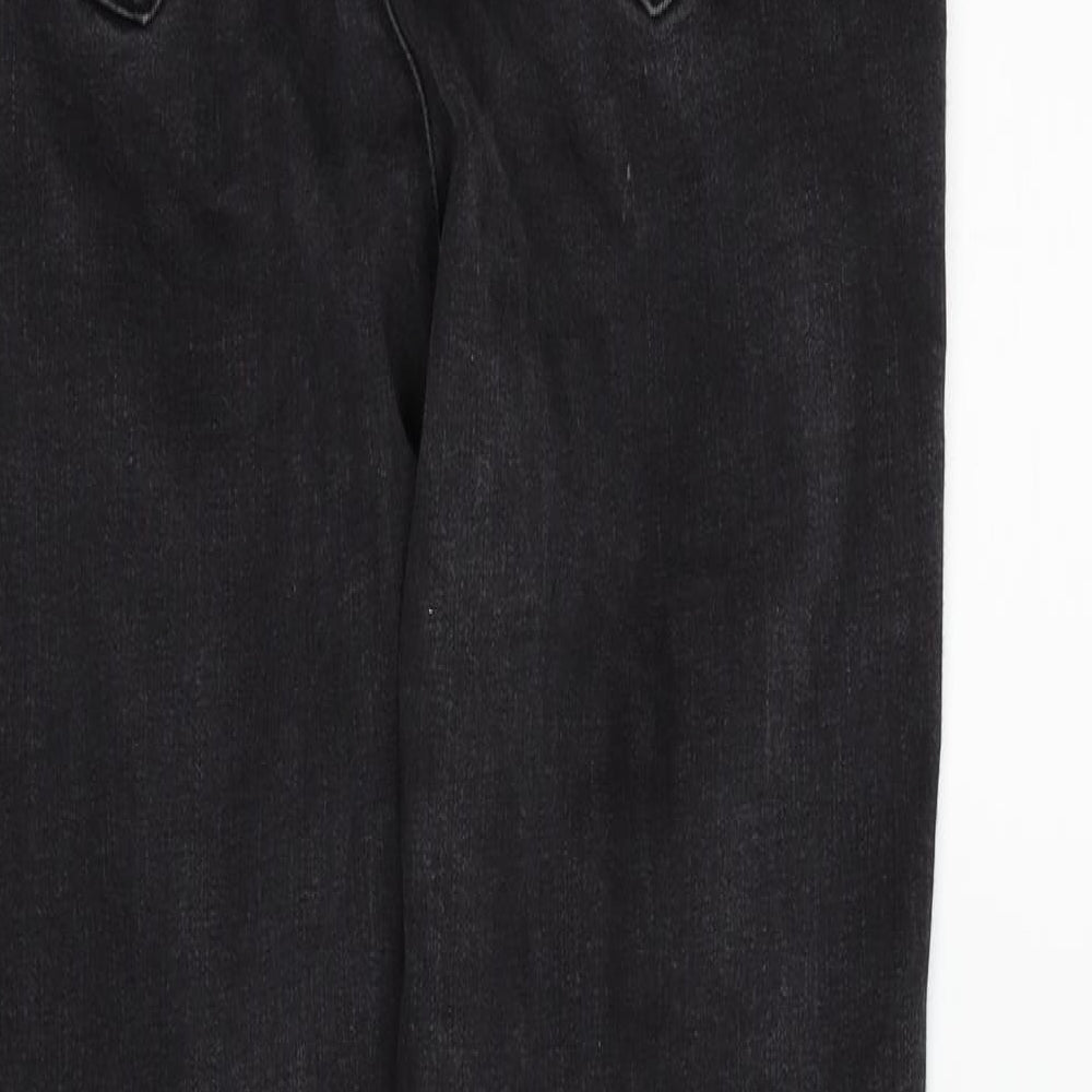 deniem & co Womens Black   Straight Jeans Size 16 L27 in