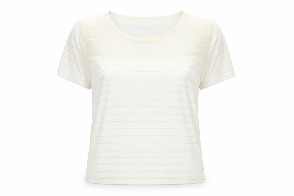 Cameo Rose Womens Ivory Basic T-Shirt Size 10